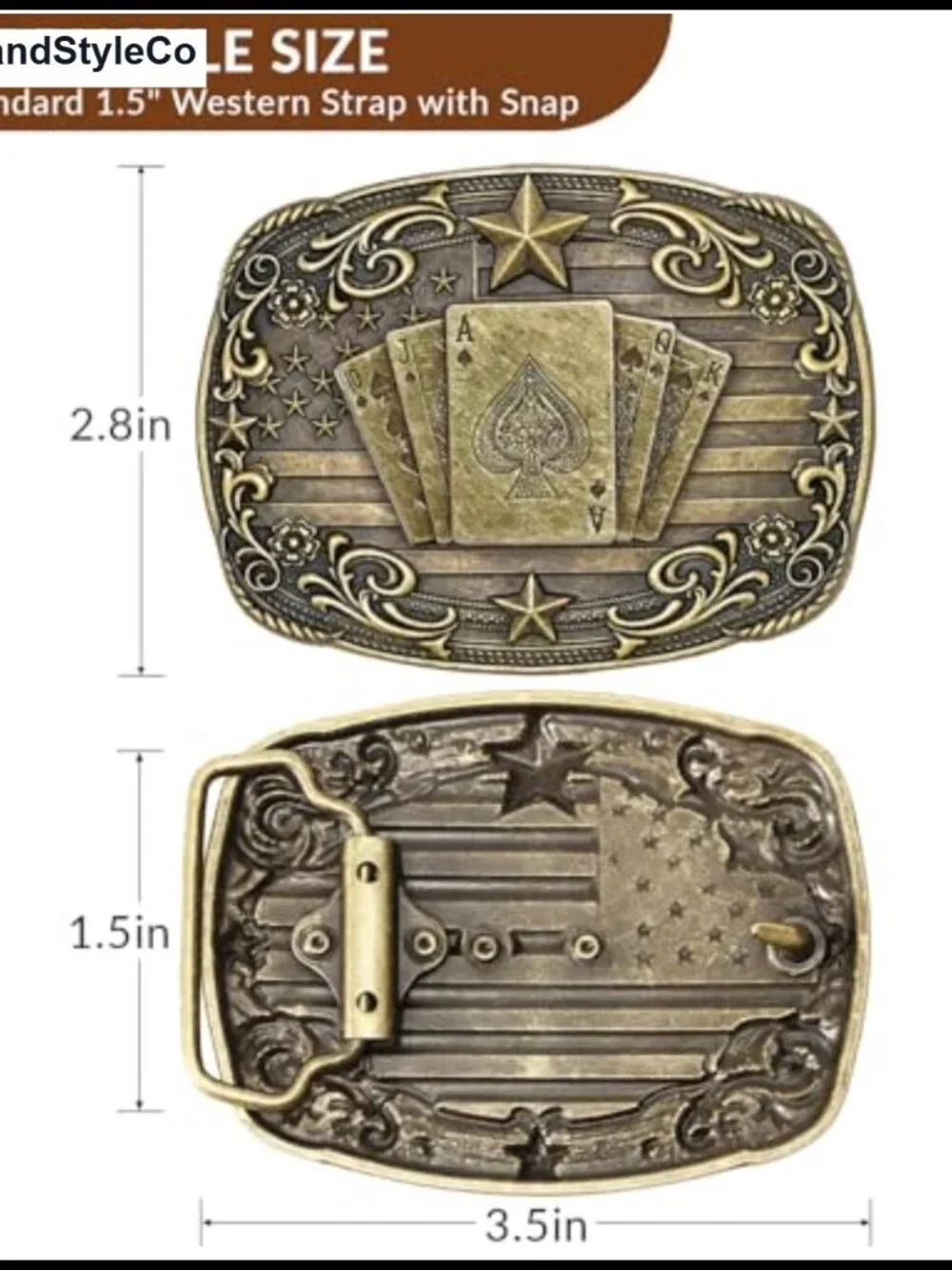 Western Belt Buckle Vintage Alloy Cowboy Cowgirl Gift